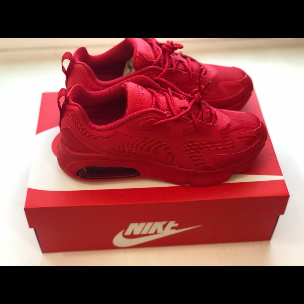 NIKE Air Max 200 Men Shoes CU4878600 Triple Red - Picture 6 of 8